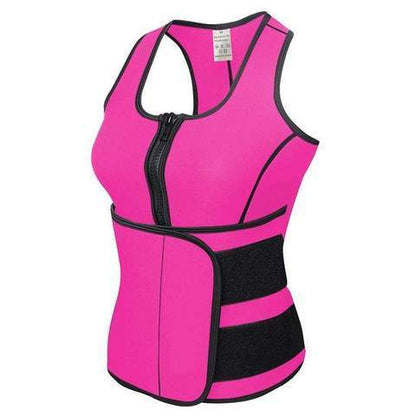 Rubber Body Sculpting Waistband Sports Waistcoat