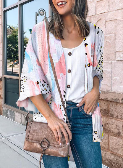 Women's Fashion Printing Coat Top