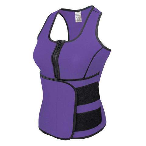 Rubber Body Sculpting Waistband Sports Waistcoat