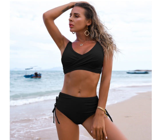 Twist Bikini Women High Waist Swimsuit Summer Beach Clothes