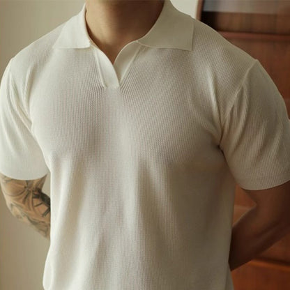 Men's V-neck Polo Shirt, Men's Design Sense Shirt