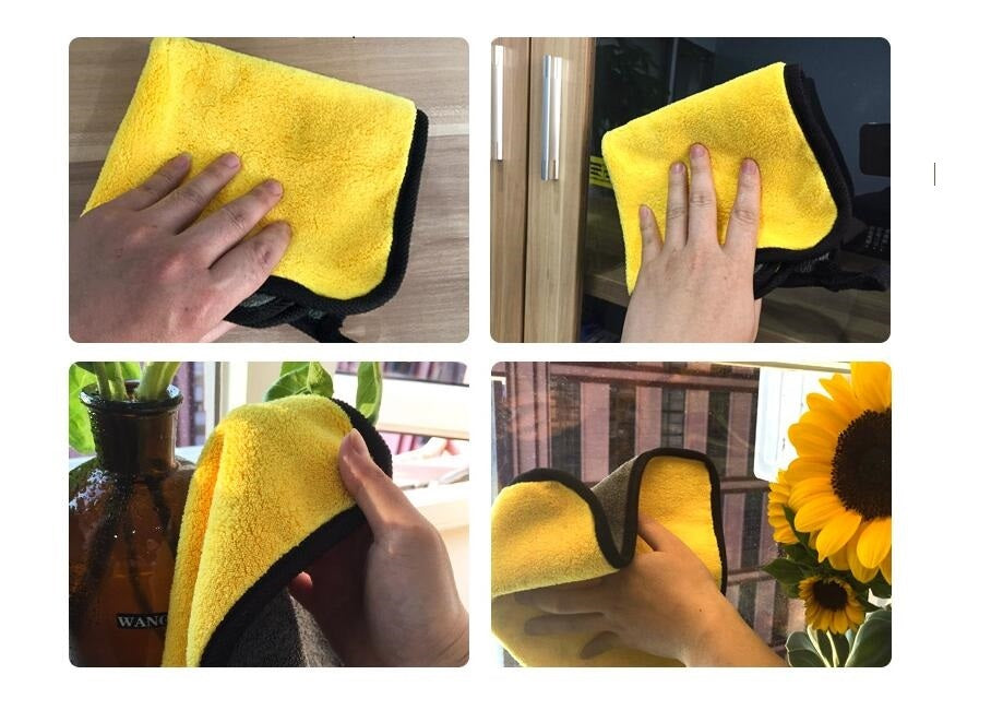 Car wash towel cleaning cloth special towel not lint car glass absorbent rag non-deer skin towel thickening without leaving marks