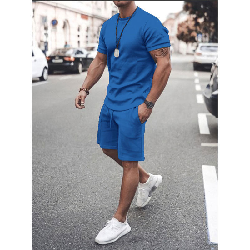 Short Sleeve Shorts Two-Piece Sports And Leisure