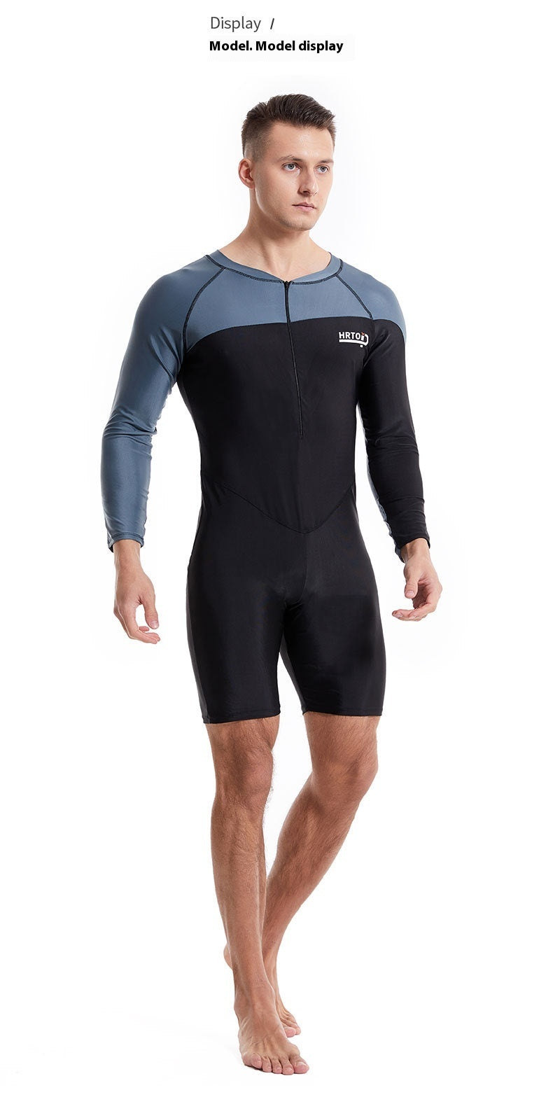 Men's Professional Diving One-piece Swimsuit