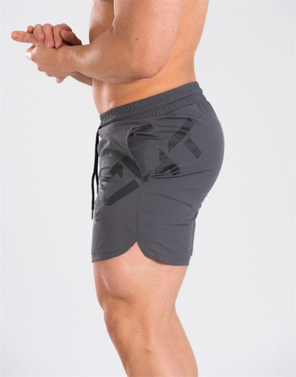 Elastic Thin Training Running  Men's Casual Quick-drying Knee Length Summer Sports Shorts