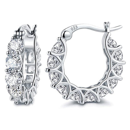 Fashion U-shaped  Earrings Full Zircon Rhinestones  Earrings