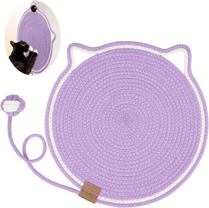 Braided Cotton Rope Cat Claw Mat Self Hi Ball One Piece Sleeping Mat Washable Anti Sticky Scratching Artifact Cat Scratching Mat Pet Products