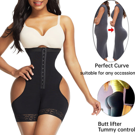 Women Shapewear High Waist Butt Lifter Tummy Control Underwear Workout Waist Trainer Corset