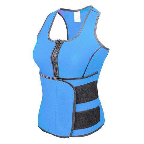 Rubber Body Sculpting Waistband Sports Waistcoat