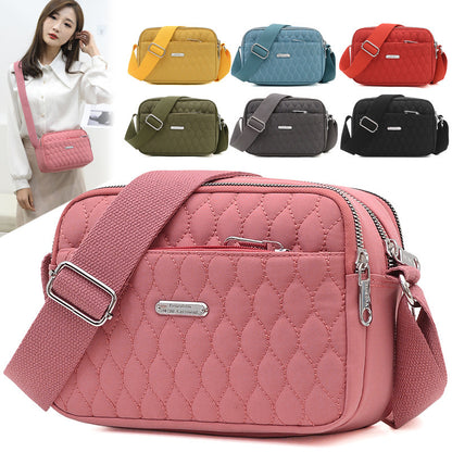 Rhombus Creative Fashion Solid Color Large Capacity Shoulder Messenger Bag