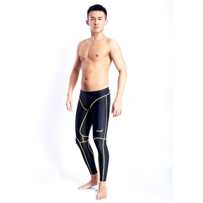 Competition Professional Long Quick-drying Drag Reduction Long Swimming Trunks