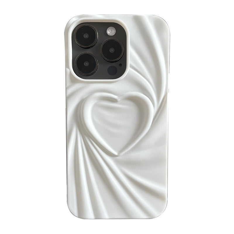 Creative Pleated Love Phone Case