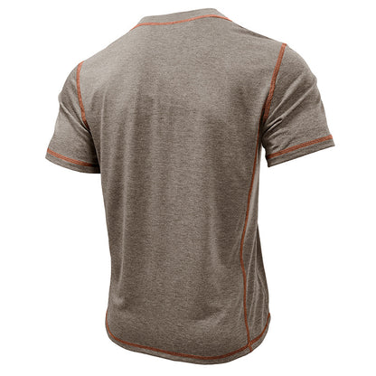 Short Sleeve Men's Round Neck T-shirt Color Matching Top