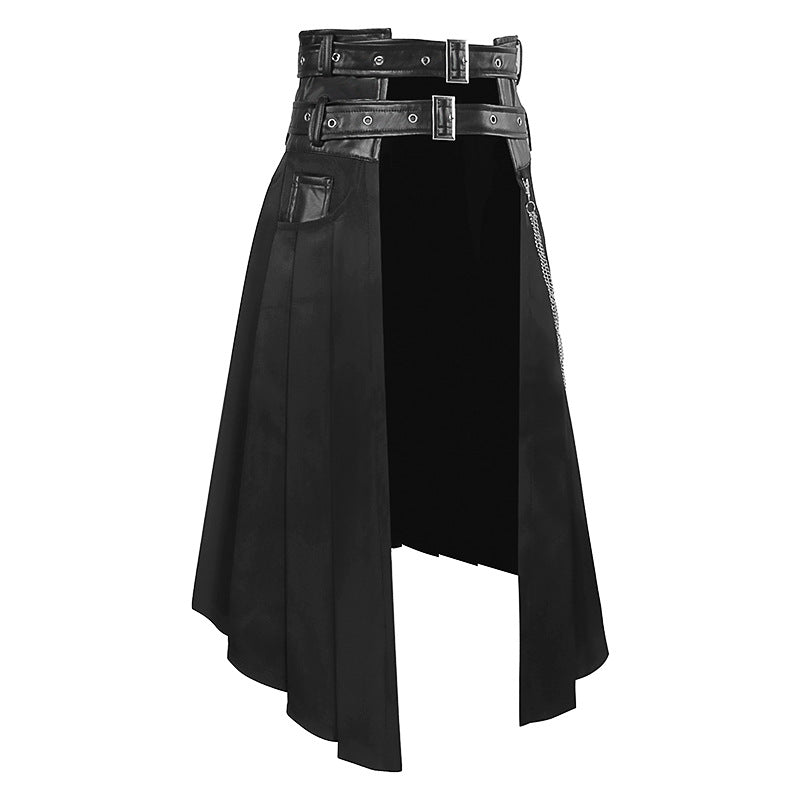 European And American Dark Rock Ashes Gothic Skirt