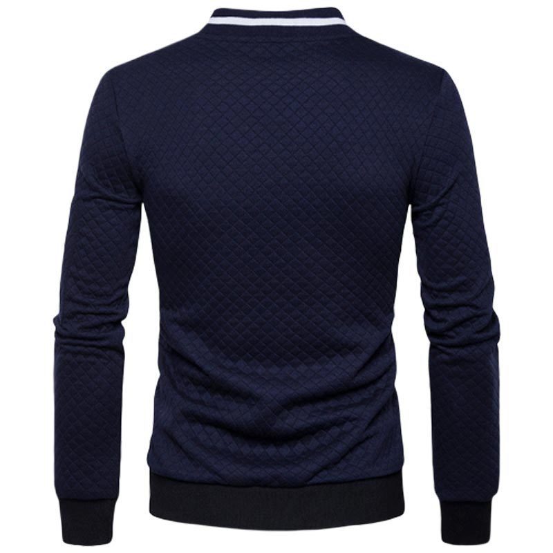 Men's Jacket Zipper Mock Neck Sweater