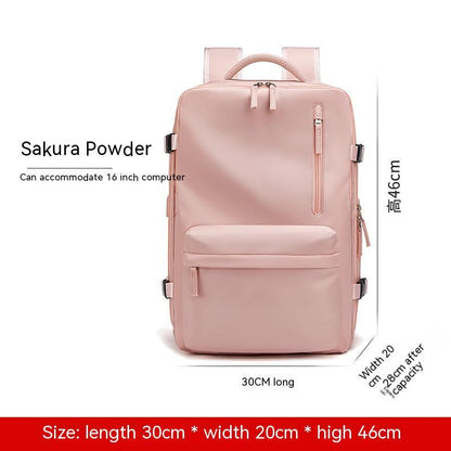 Expansion Backpack Women's Casual Dry Wet Separation Backpack