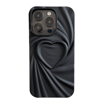 Creative Pleated Love Phone Case