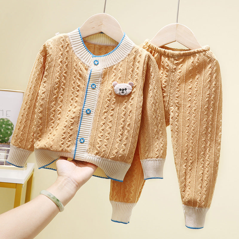 Two-piece Cardigan Jackets For Boys And Girls