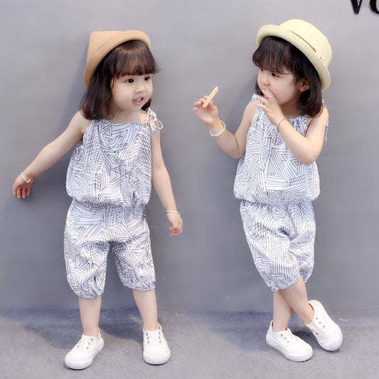 Summer Girl Camisole Kids Two Piece Set