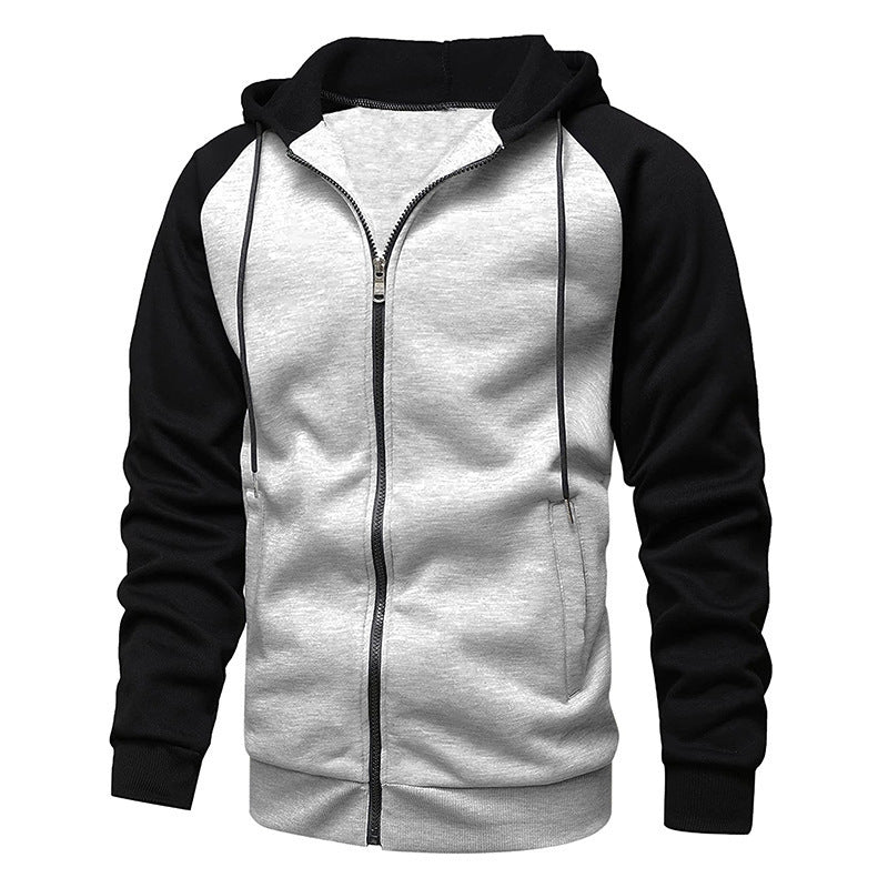 Men's Color-blocking Fashion Raglan Sleeve Sweater