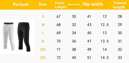 Tights Cropped Sports Training Trousers Men's Running Quick-drying Leggings