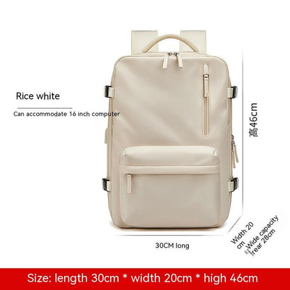 Expansion Backpack Women's Casual Dry Wet Separation Backpack