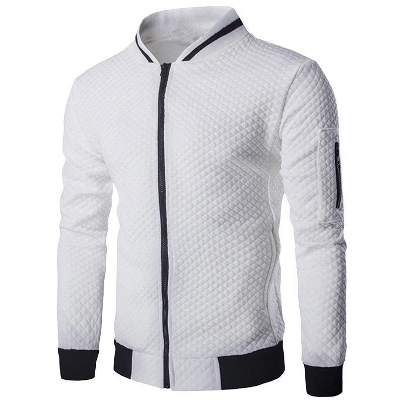 Men's Jacket Zipper Mock Neck Sweater