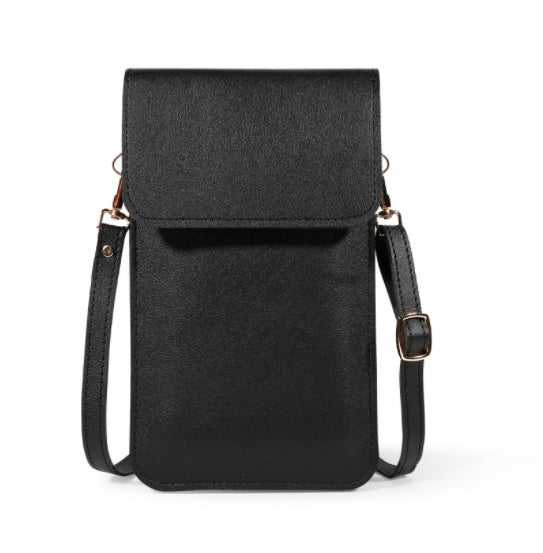 Mini Shoulder Crossbody Bags For Women Casual Solid Color Mobile Phone Bag Long Wallet