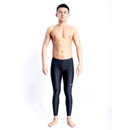 Competition Professional Long Quick-drying Drag Reduction Long Swimming Trunks