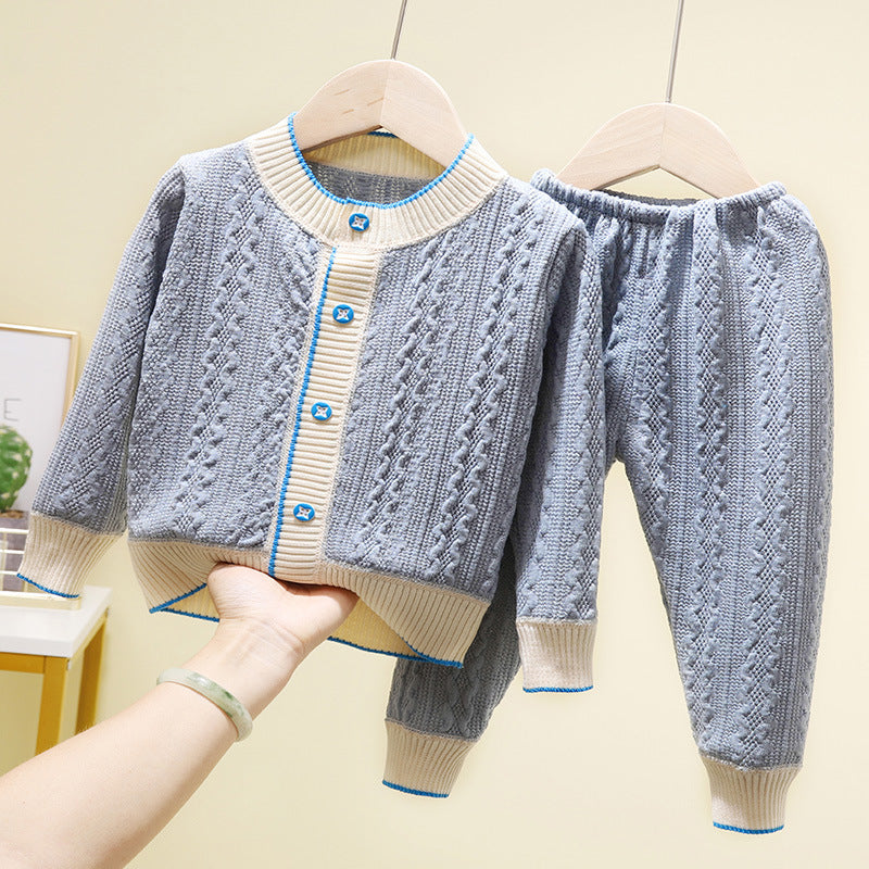 Two-piece Cardigan Jackets For Boys And Girls