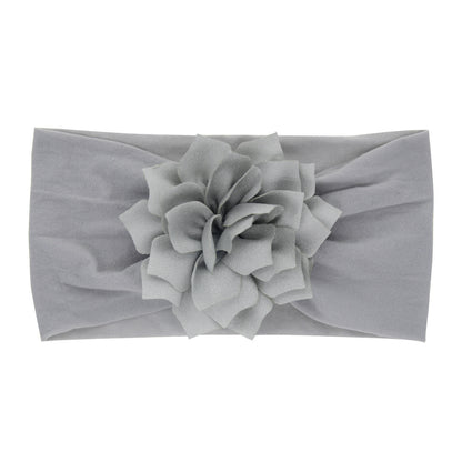 Nylon Lotus Leaf Flower Children's Hairband Elastic