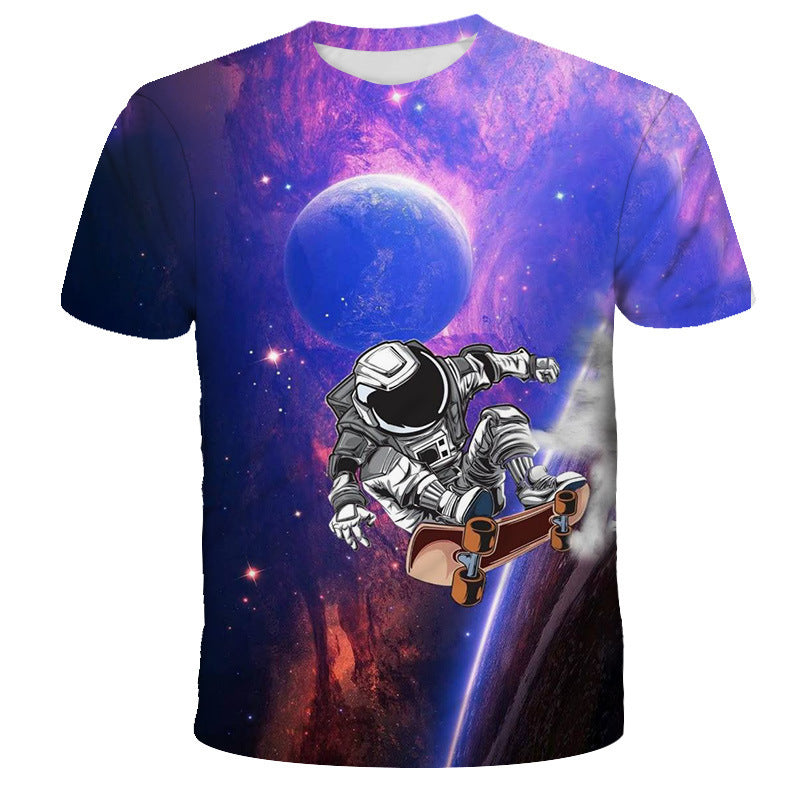 Digital Print Astronaut T-Shirt