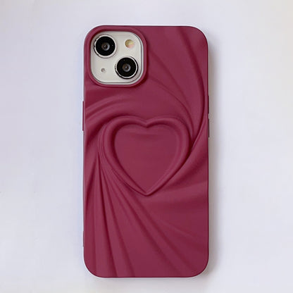 Creative Pleated Love Phone Case