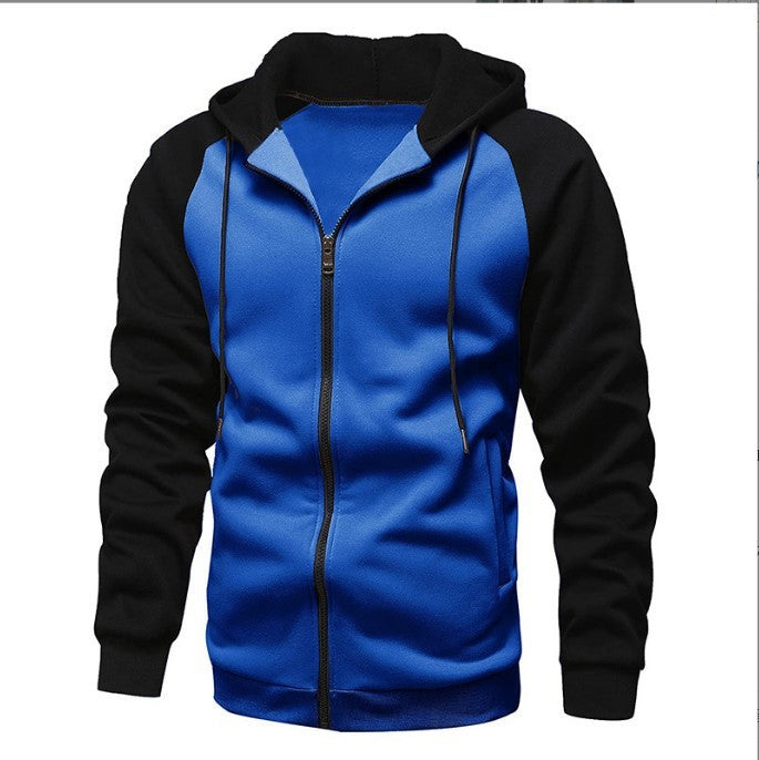 Men's Color-blocking Fashion Raglan Sleeve Sweater