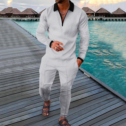 Autumn Long-sleeved Trousers Two-piece Sports And Leisure Men's Suit