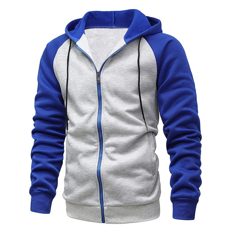 Men's Color-blocking Fashion Raglan Sleeve Sweater