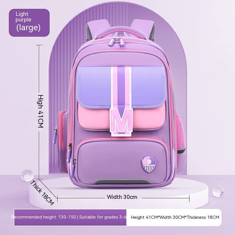 Baby Burden Relief Spine Protection Primary School Student Schoolbag Large Capacity Lightweight Children Backpack