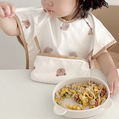 Children's Sleeveless Waterproof Cover-up Feeding Anti-dirty Bib