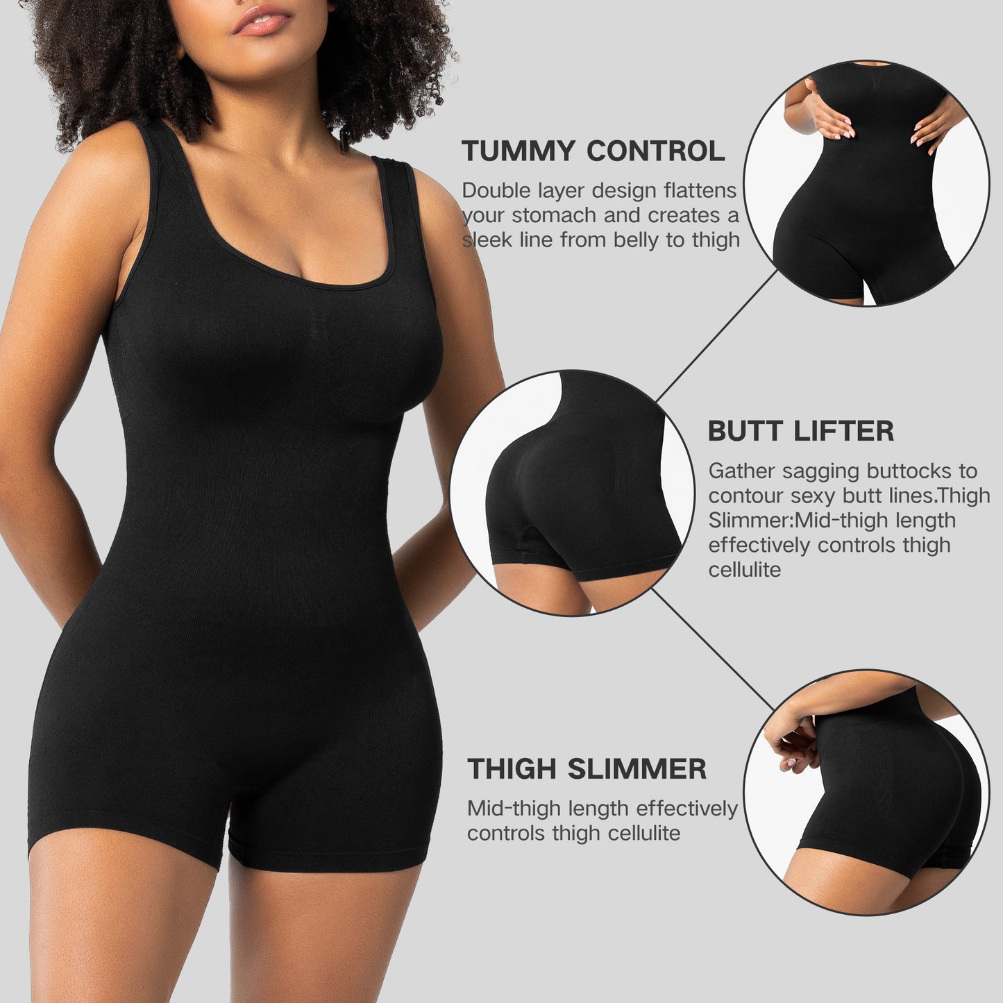 Women's Solid Color Integrated Sports Shapewear